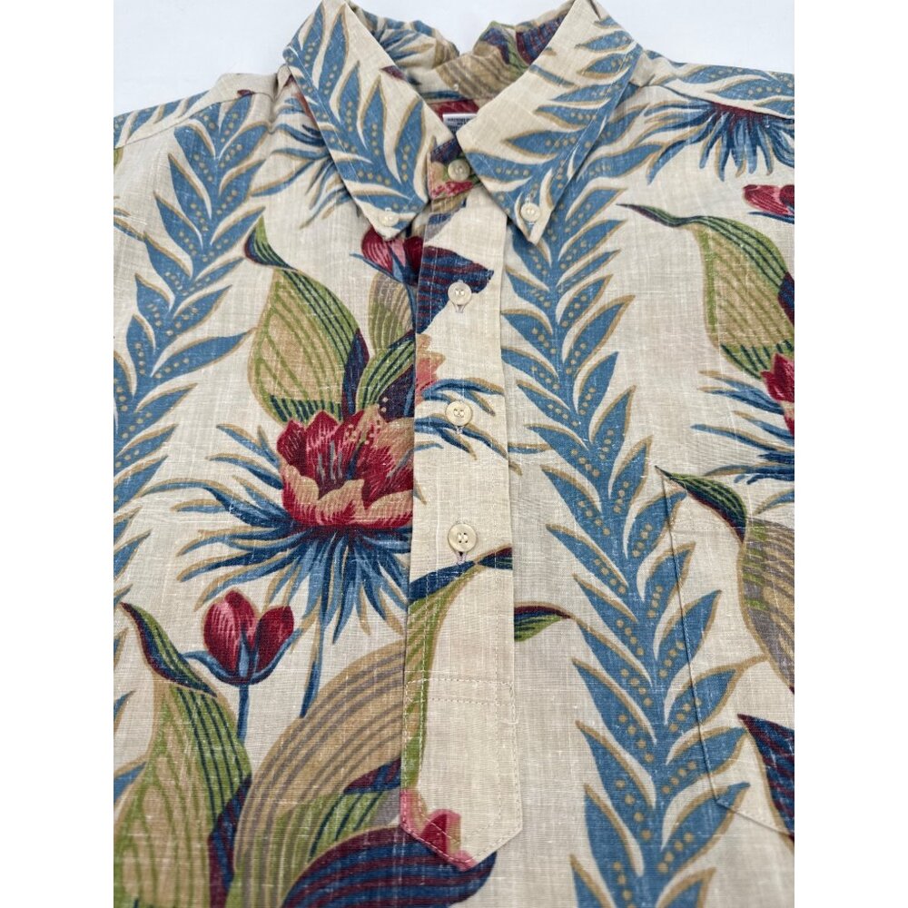 Reyn Spooner Hawaiian Shirt XL Floral Print‎ Short Sleeve Button-Up - Picture 7 of 7